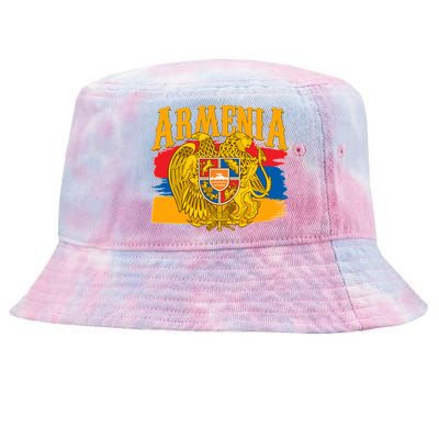 Armenia Flag Crest Artsakh Protest  Tie-Dyed Bucket Hat