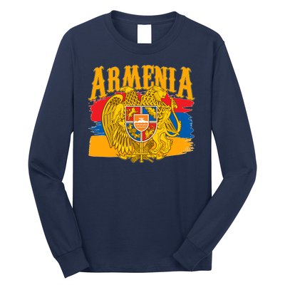 Armenia Flag Crest Artsakh Protest  Long Sleeve Shirt