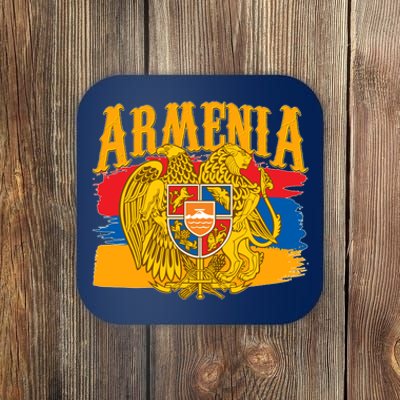 Armenia Flag Crest Artsakh Protest  Coaster