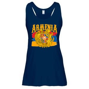 Armenia Flag Crest Artsakh Protest  Ladies Essential Flowy Tank