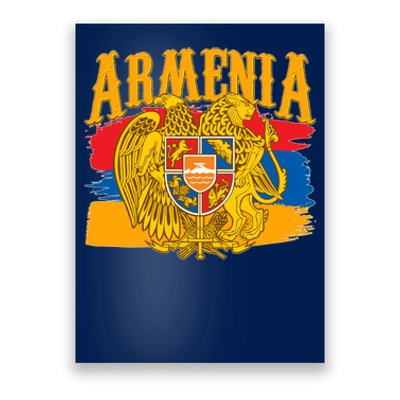 Armenia Flag Crest Artsakh Protest  Poster