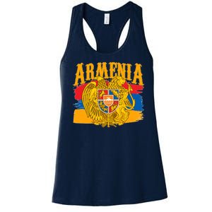 Armenia Flag Crest Artsakh Protest  Women's Racerback Tank