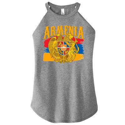 Armenia Flag Crest Artsakh Protest  Women’s Perfect Tri Rocker Tank