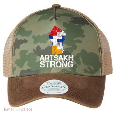Armenian Protest Artsakh Strong Flag Colors Fist Legacy Tie Dye Trucker Hat