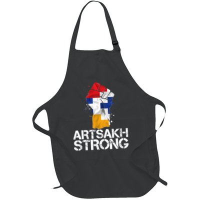 Armenian Protest Artsakh Strong Flag Colors Fist Apron