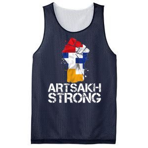 Armenian Protest Artsakh Strong Flag Colors Fist Mesh Reversible Basketball Jersey Tank