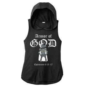 Armor Of God Ladies PosiCharge Tri-Blend Wicking Draft Hoodie Tank