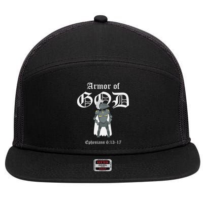 Armor Of God 7 Panel Mesh Trucker Snapback Hat