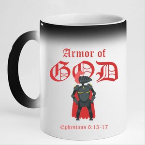 Armor Of God 11oz Black Color Changing Mug