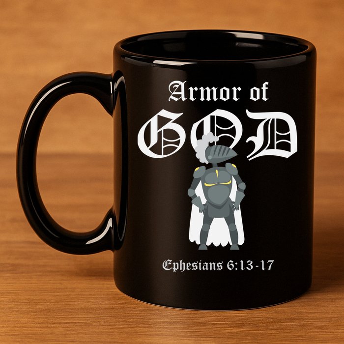Armor Of God 11oz C Handle Ceramic Mug