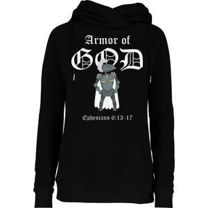 Armor Of God Womens Funnel Neck Pullover Hood