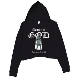 Armor Of God Crop Fleece Hoodie