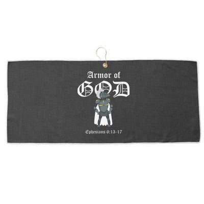 Armor Of God Large Microfiber Waffle Golf Towel