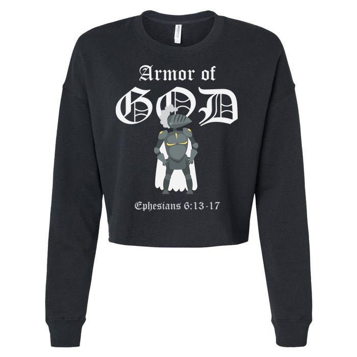 Armor Of God Cropped Pullover Crew