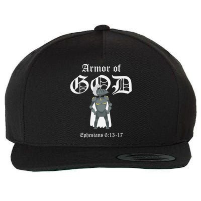 Armor Of God Wool Snapback Cap