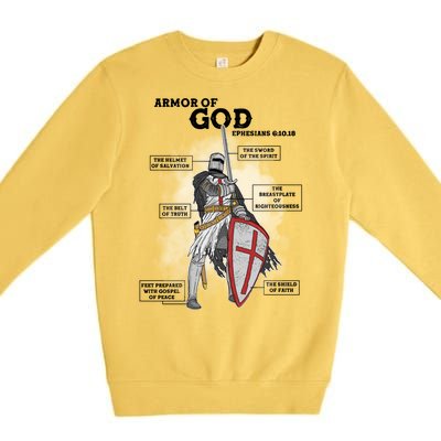 Armor Of God Ephesian 6:10-18 Premium Crewneck Sweatshirt