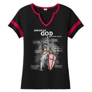 Armor Of God Ephesian 6:10-18 Ladies Halftime Notch Neck Tee