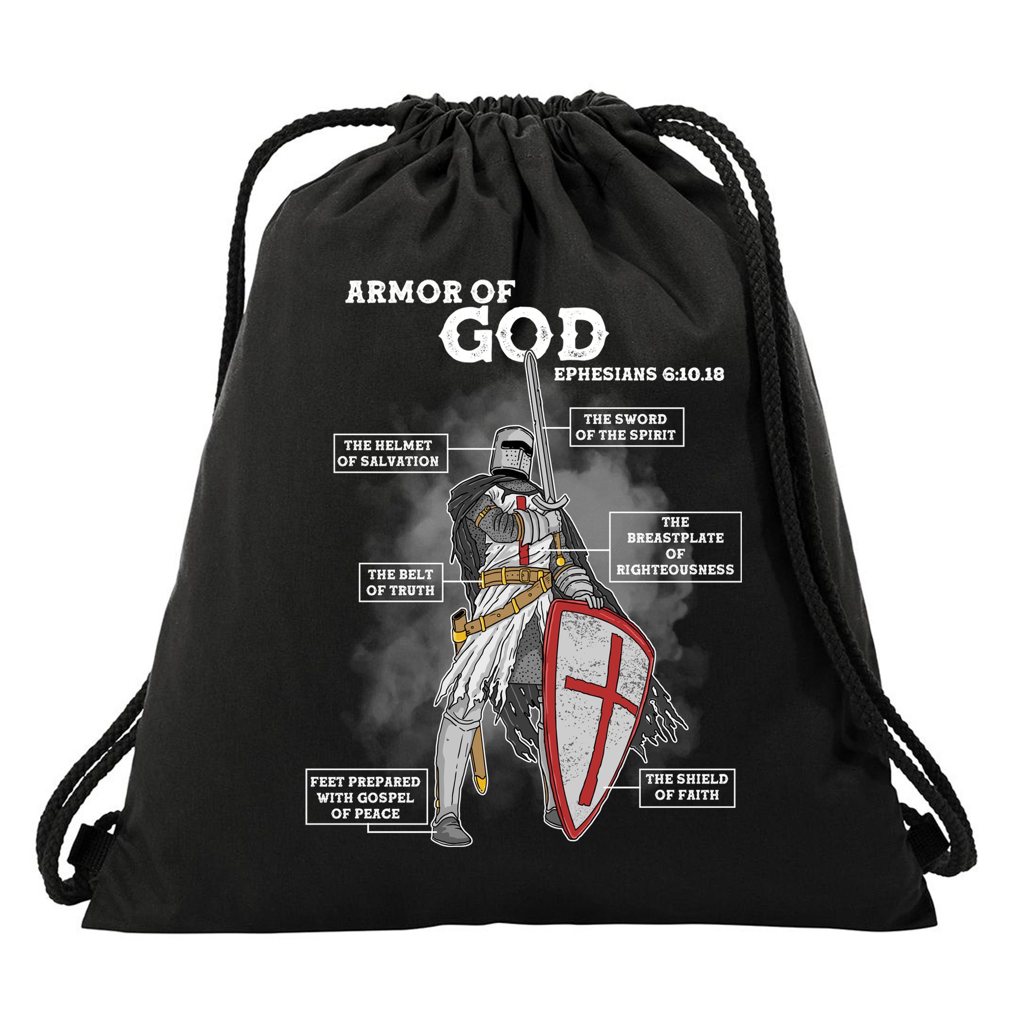 Armor Of God Ephesian 6:10-18 Drawstring Bag