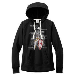 Armor Of God Ephesian 6:10-18 Women's Fleece Hoodie