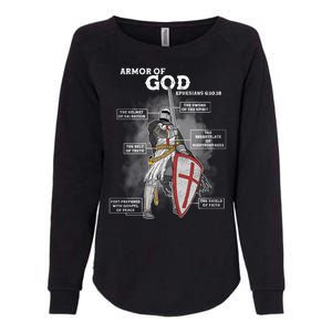 Armor Of God Ephesian 6:10-18 Womens California Wash Sweatshirt