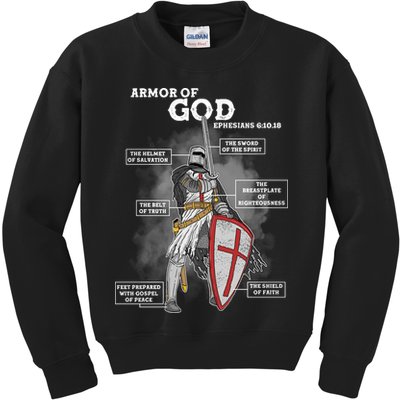 Armor Of God Ephesian 6:10-18 Kids Sweatshirt