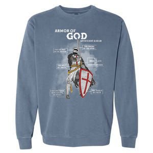 Armor Of God Ephesian 6:10-18 Garment-Dyed Sweatshirt