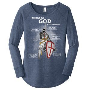 Armor Of God Ephesian 6:10-18 Women's Perfect Tri Tunic Long Sleeve Shirt