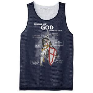 Armor Of God Ephesian 6:10-18 Mesh Reversible Basketball Jersey Tank