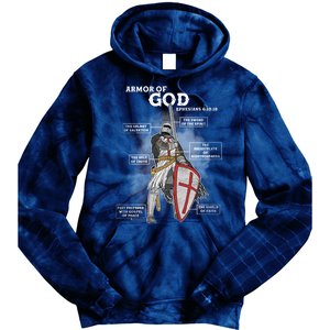 Armor Of God Ephesian 6:10-18 Tie Dye Hoodie