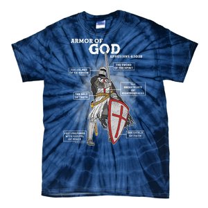 Armor Of God Ephesian 6:10-18 Tie-Dye T-Shirt