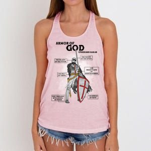 Armor Of God Ephesian 6:10-18 Women's Knotted Racerback Tank