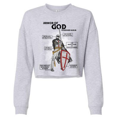 Armor Of God Ephesian 6:10-18 Cropped Pullover Crew