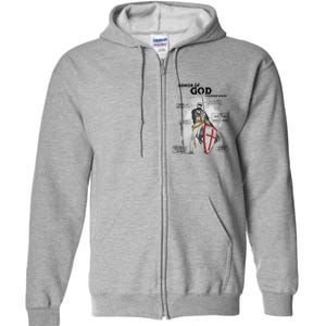 Armor Of God Ephesian 6:10-18 Full Zip Hoodie