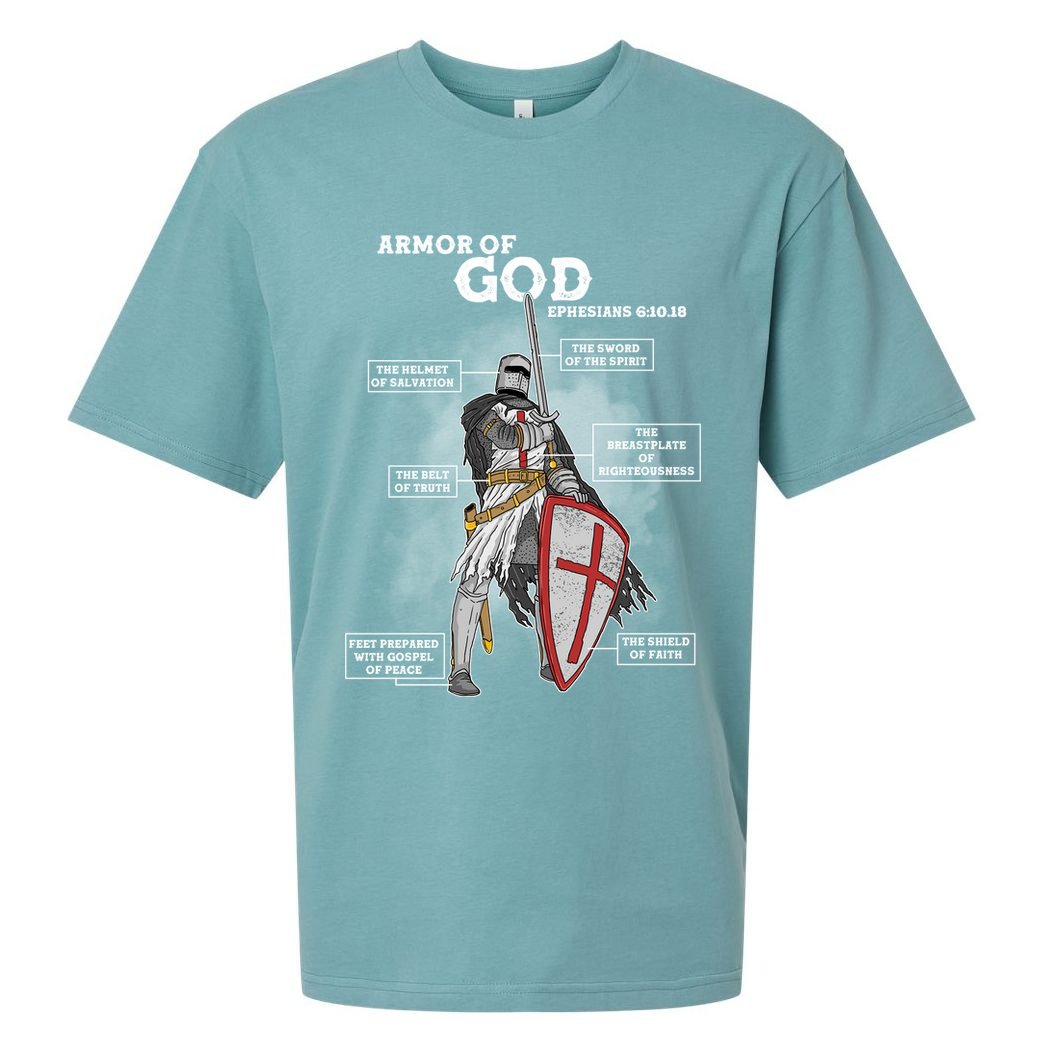 Armor Of God Ephesian 6:10-18 Sueded Cloud Jersey T-Shirt
