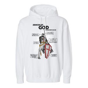 Armor Of God Ephesian 6:10-18 Garment-Dyed Fleece Hoodie