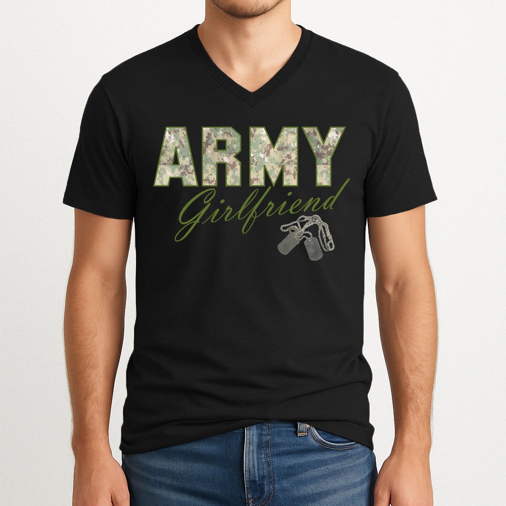Army Girlfriend V-Neck T-Shirt