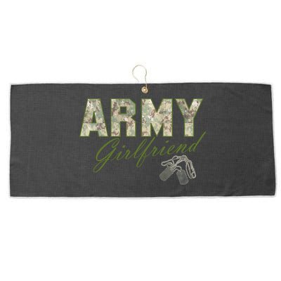 Army Girlfriend Large Microfiber Waffle Golf Towel