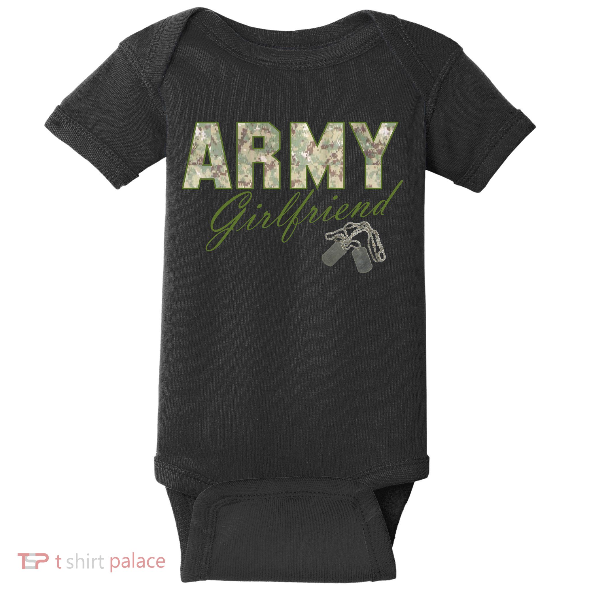 Army Girlfriend Baby Bodysuit