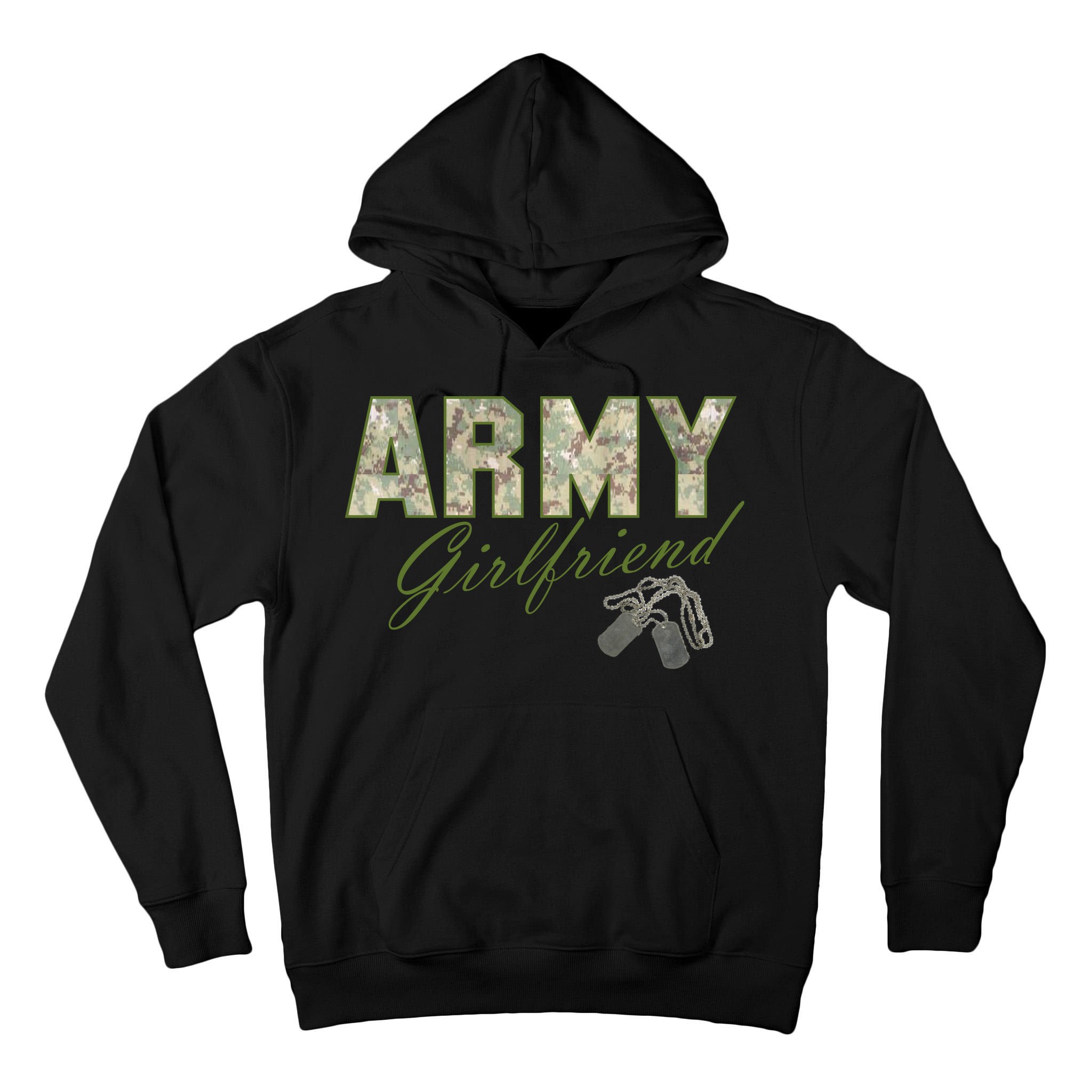 Army Girlfriend Tall Hoodie