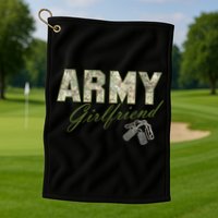 Army Girlfriend Golf Towel