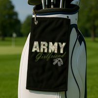 Army Girlfriend Golf Towel