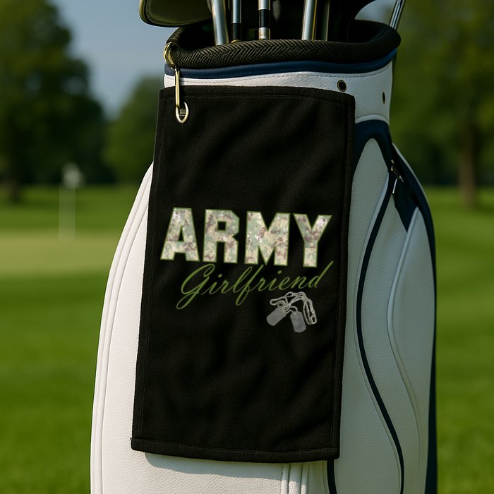 Army Girlfriend Golf Towel