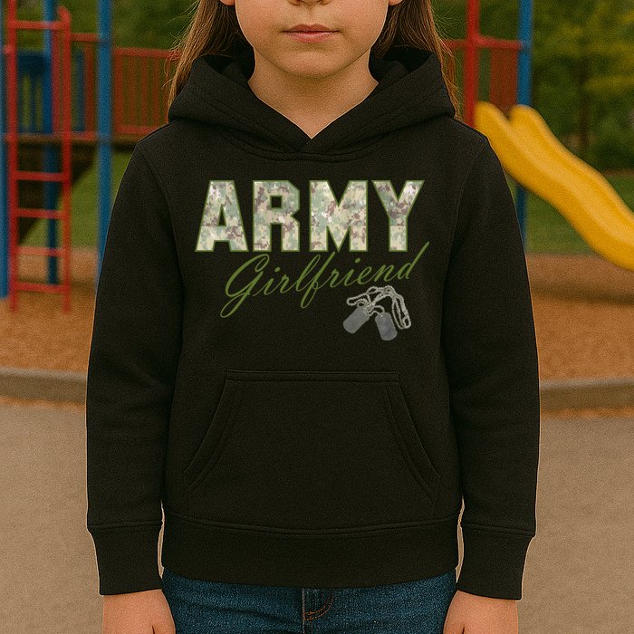 Army Girlfriend Kids Hoodie