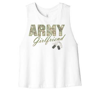 Army Girlfriend Women's Racerback Cropped Tank