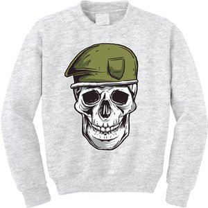 Army Military Skull Kids Sweatshirt