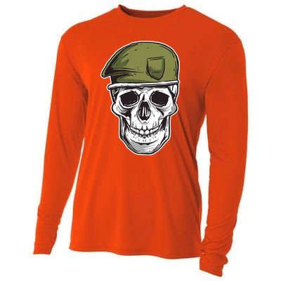 Army Military Skull Cooling Performance Long Sleeve Crew