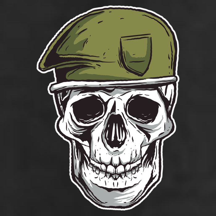 Army Military Skull Cool Comfort Performance Bucket Hat