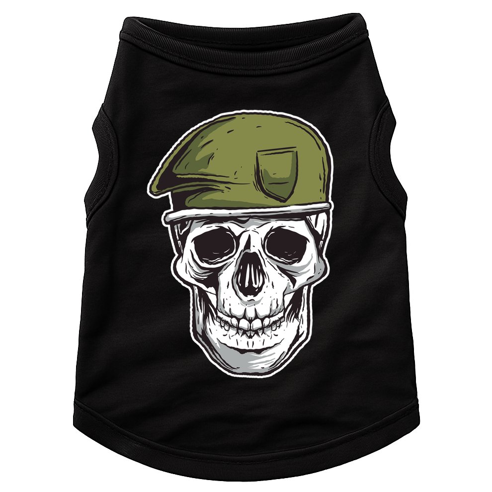 Army Military Skull Doggie Tank