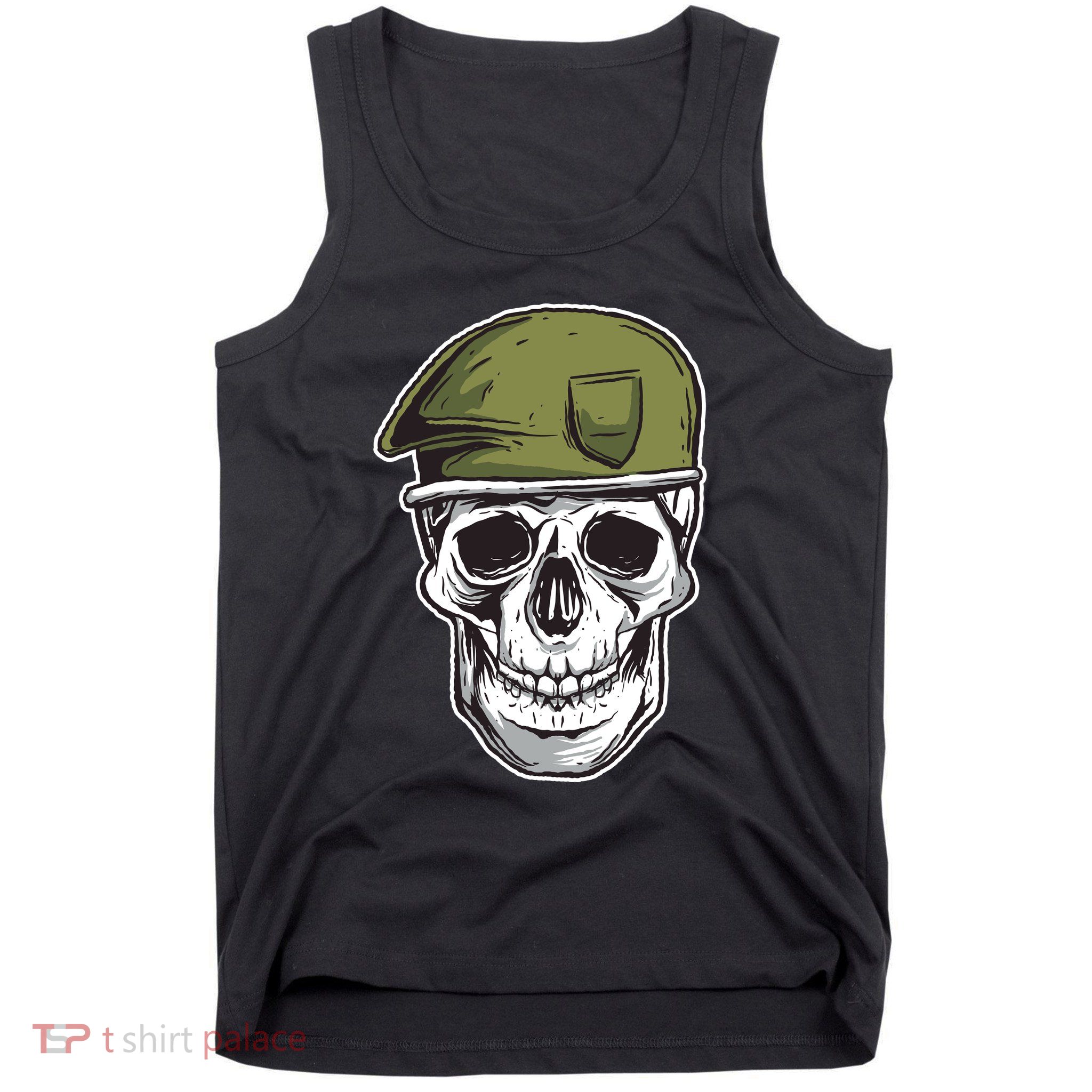 Army Military Skull Tank Top