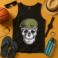 Army Military Skull Tank Top